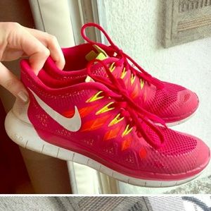 Nike bright multi-color sneakers